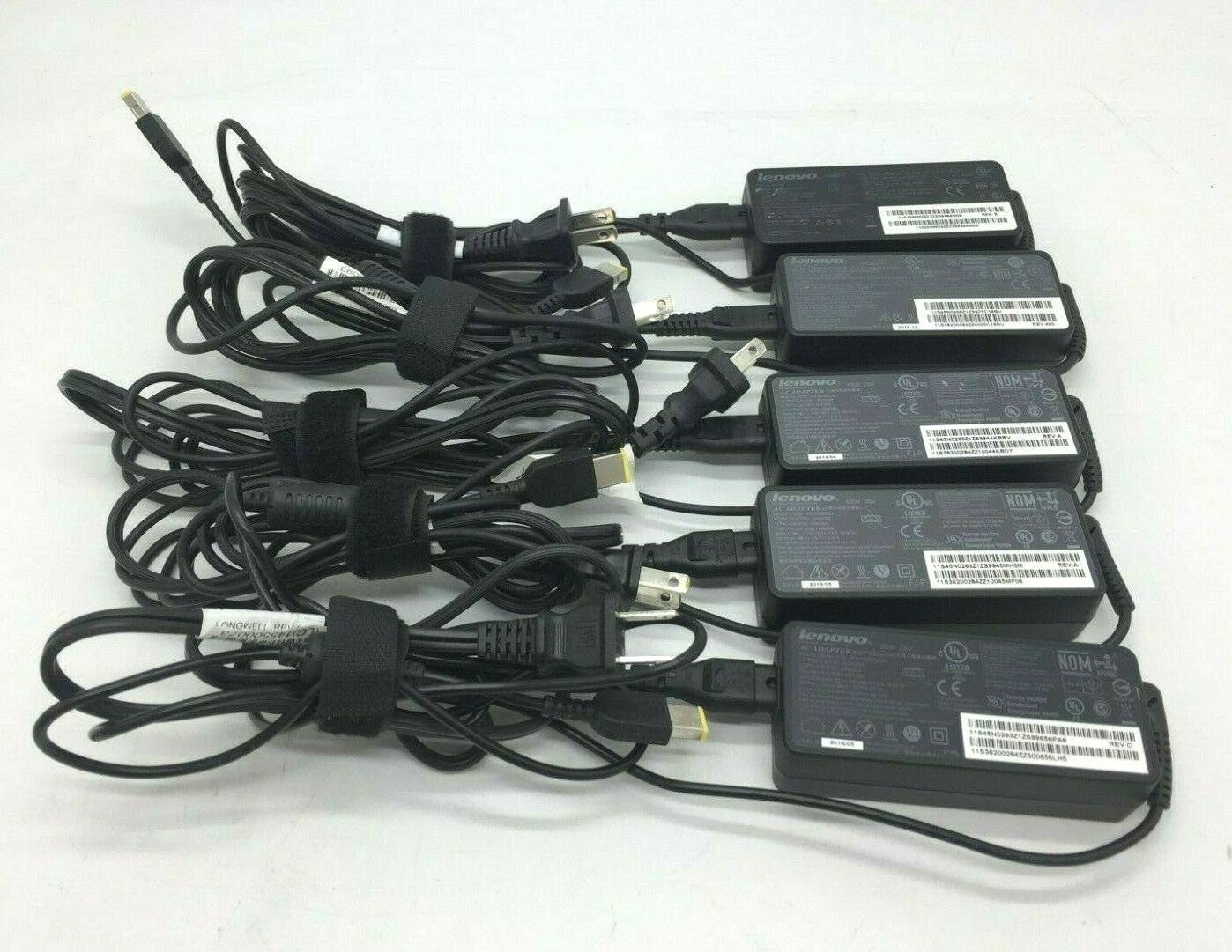 Lenovo (lot 5) 65w 20V 3.25A Ideapad Yoga Laptop AC adapter Charger flat tip