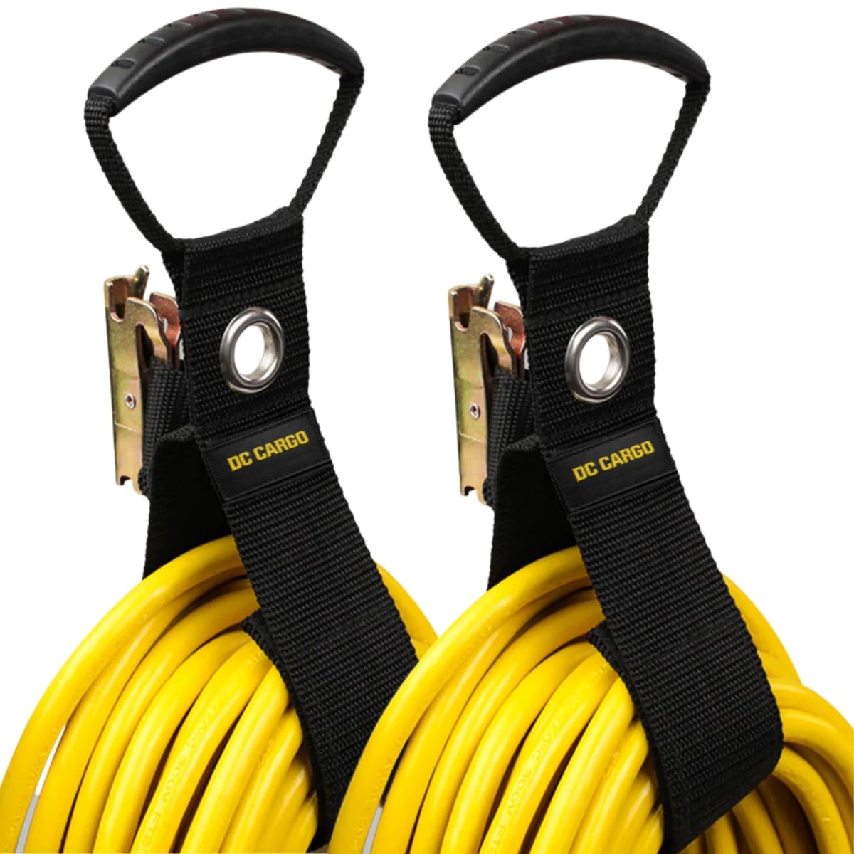 DC Cargo Mall Extension Cord Organizer E-Track 2-pack, Black or White Gray