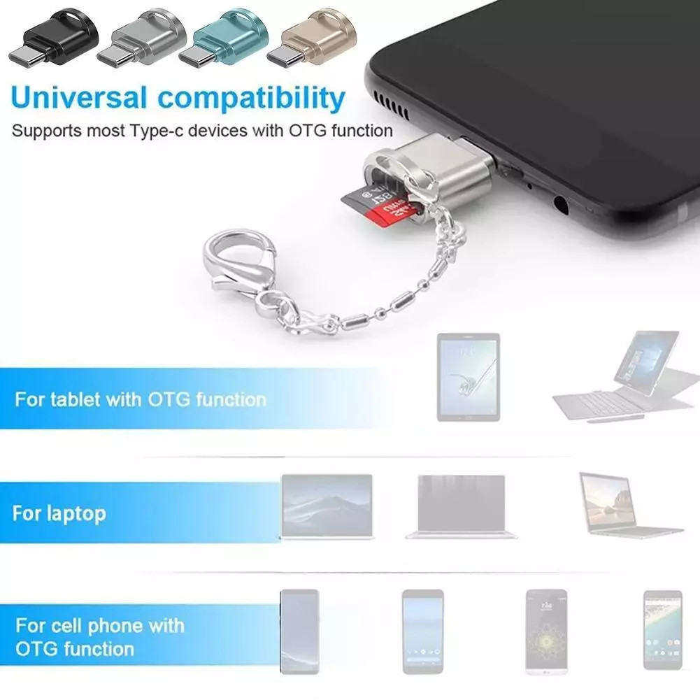 TypeC To Micro SD TF Card Reader OTG USB Adapter Converter For Phone Lot