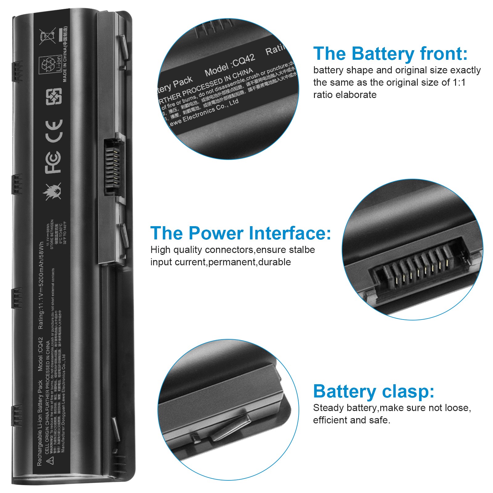 Battery For HP Pavilion G4, G6, Compaq Presario CQ42 CQ56 CQ57 Series Notebook P