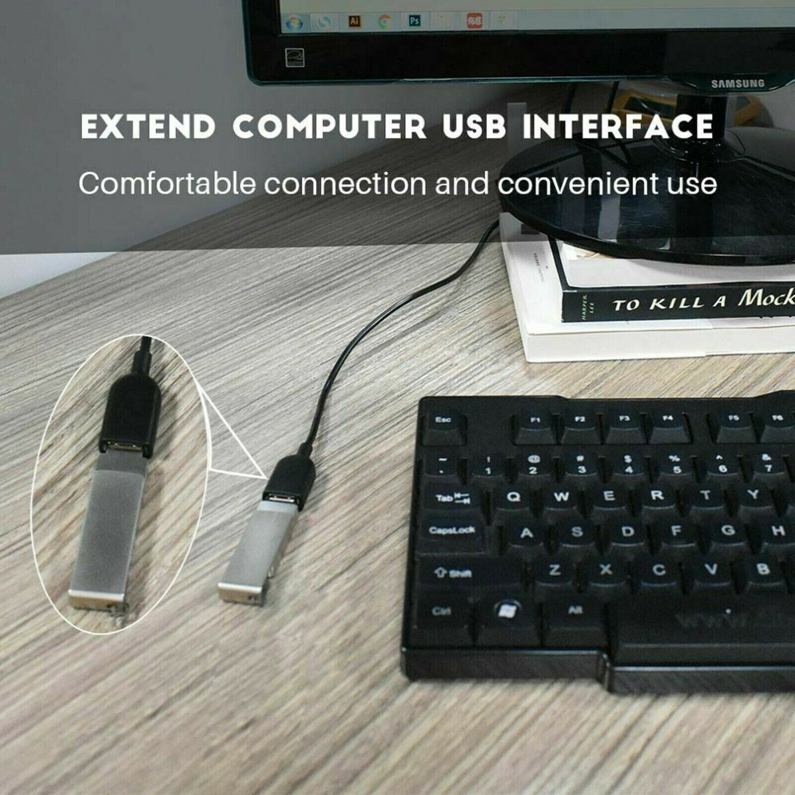 High-Speed USB to USB Extension Cable USB 2.0 Adapter Extender Cord Male/Female