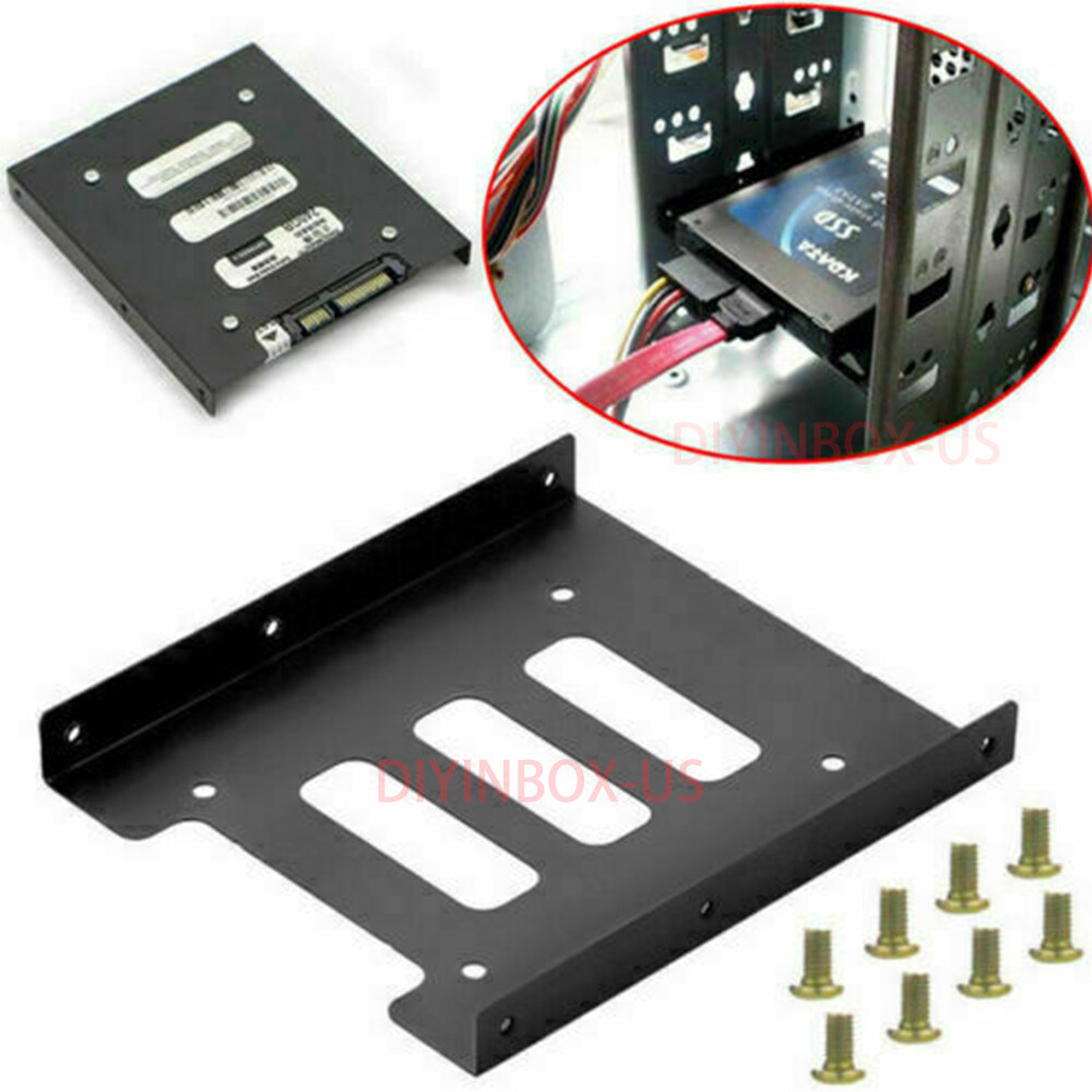 2.5″ to 3.5″ Bay SSD Metal Hard Drive HDD Mounting Bracket Adapter Dock / Tray