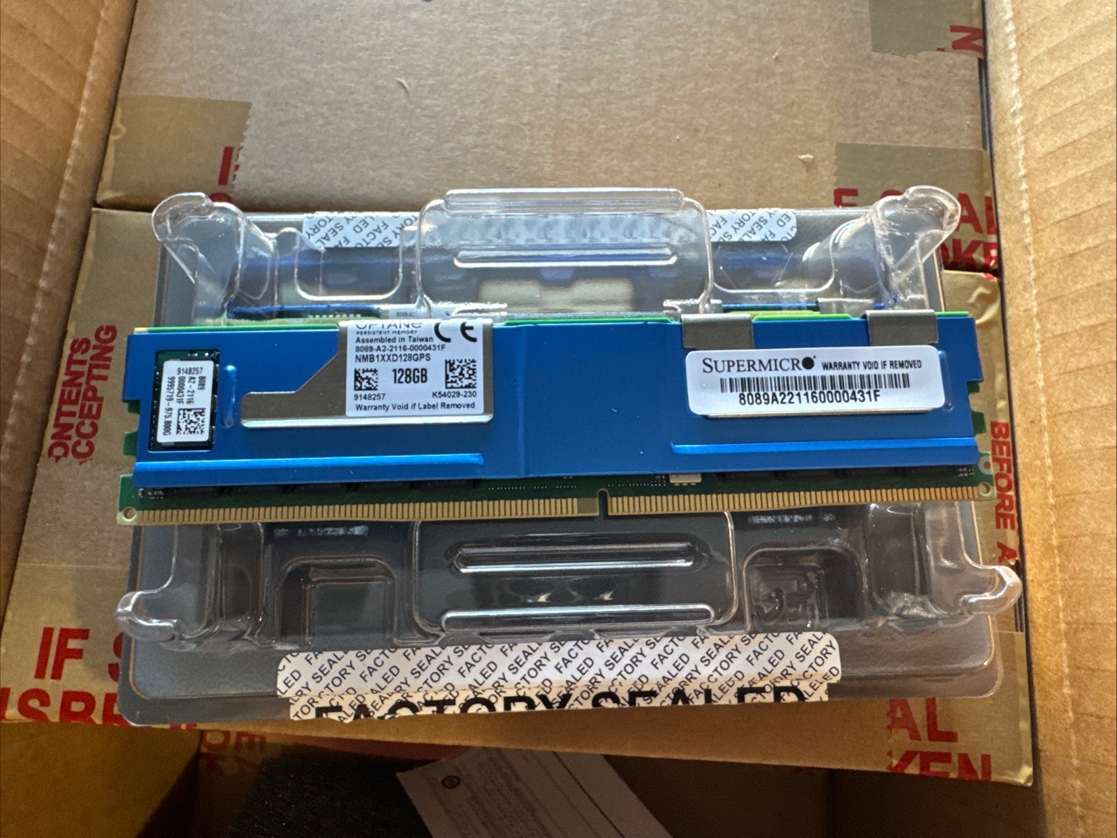 NMB1XXD128GPS Intel Optane 1X 128GB DDR4 PC4-3200 DCPMM Persistent Server Memory