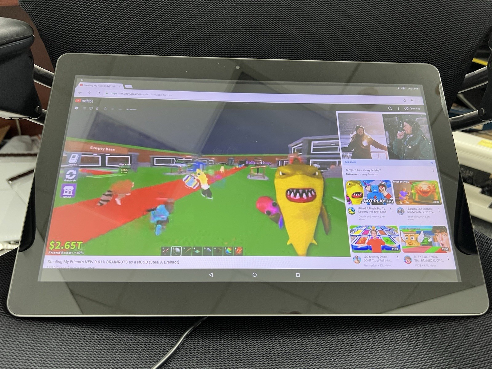 ELO 15.6” Android Tablet os 8.1 3GB Ram 32GB Wifi 2.0 GHz BT *No Battery*