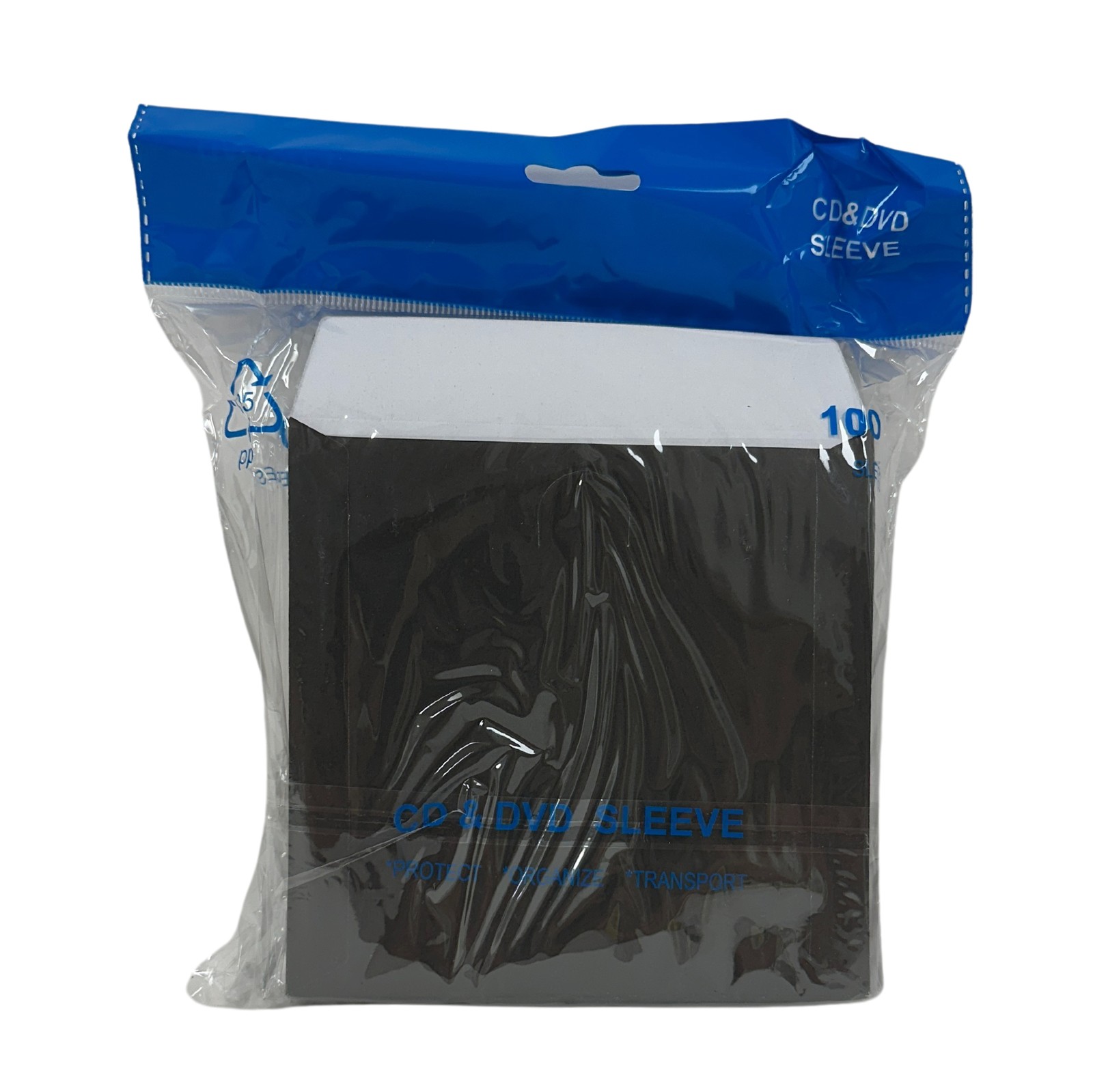 Black Paper CD Sleeves with Window & Flap Lot
