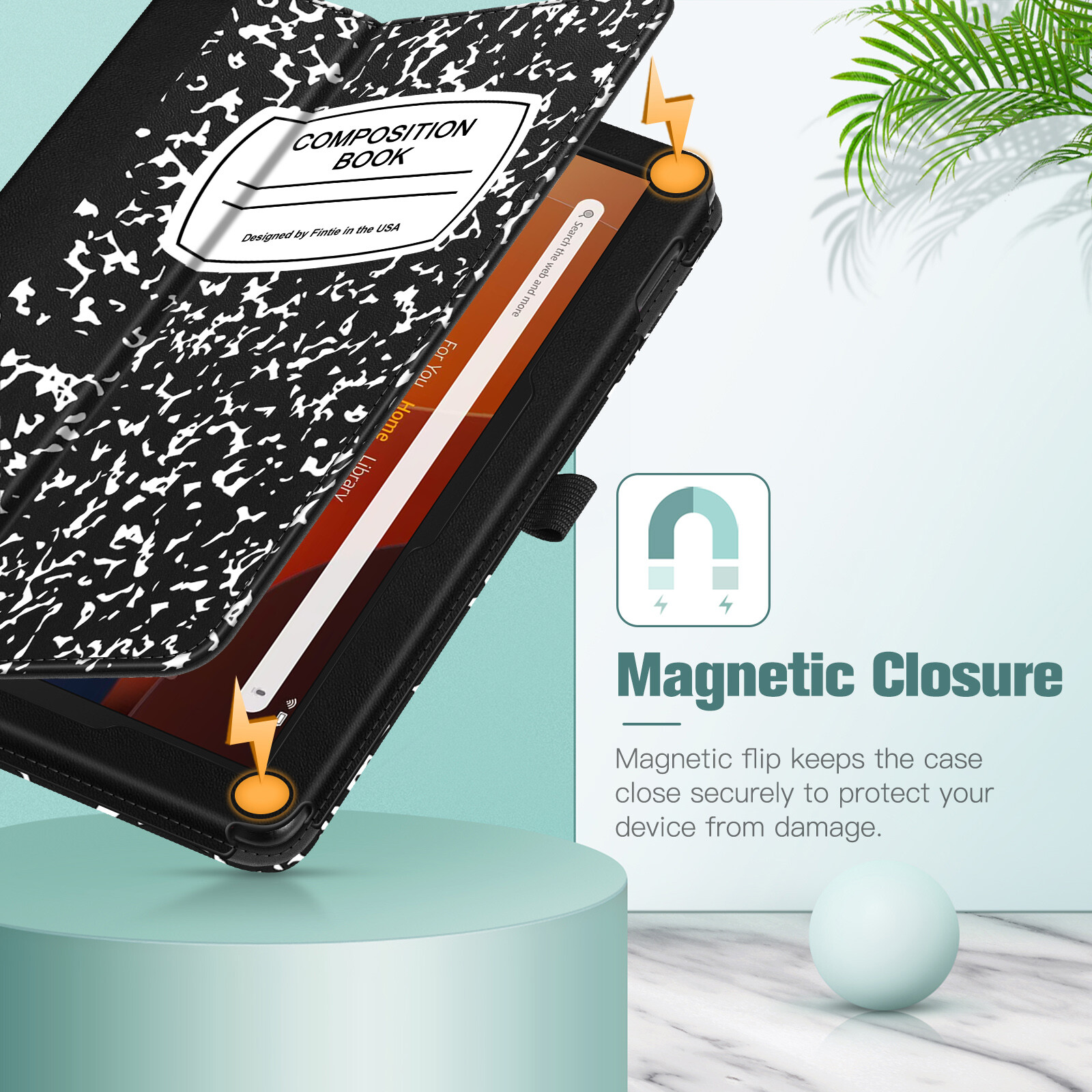 Folio Case for Amazon Fire HD 10 (13th/11th Gen, 2023/2021) Slim Fit Stand Cover
