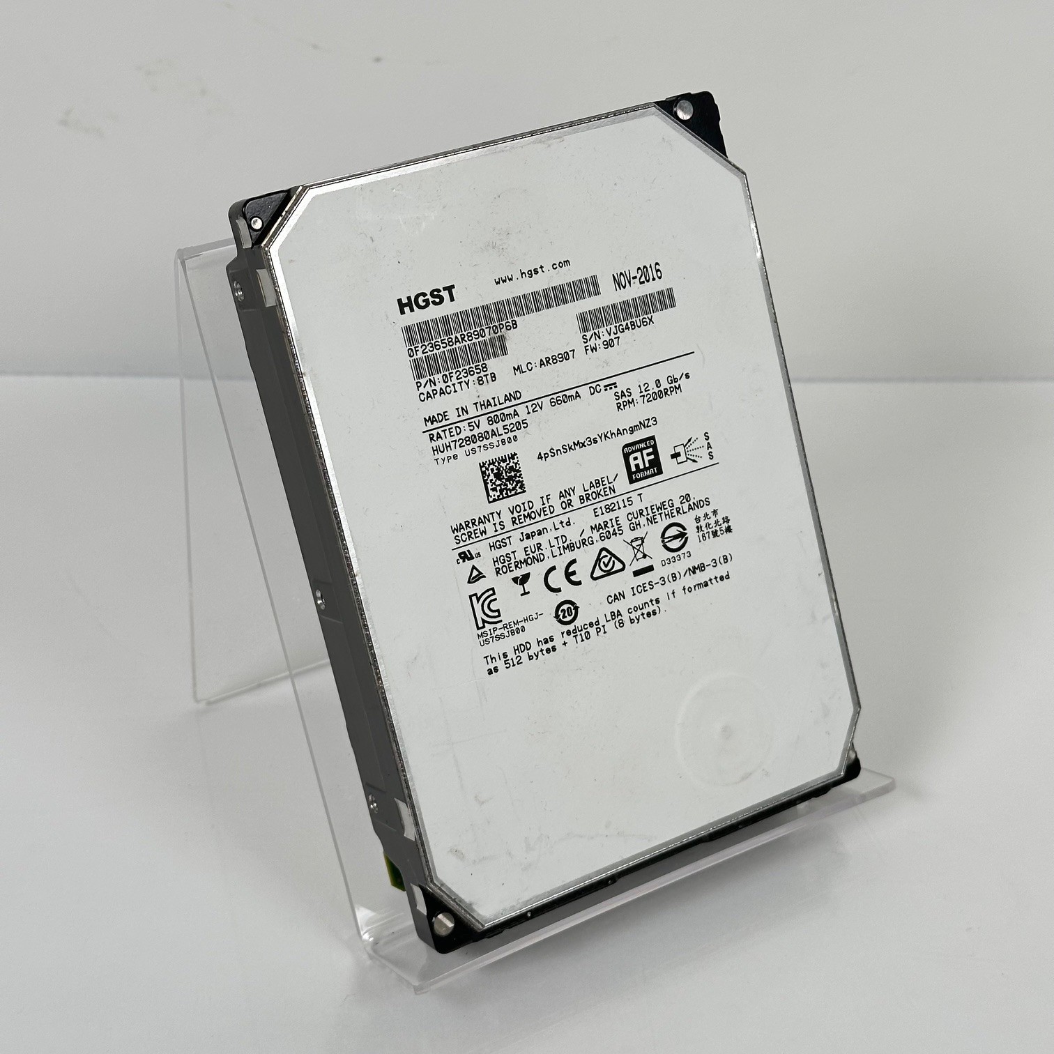 HGST 0F23658 8TB 3.5″ Internal Hard Drive HUH728080AL5205 HARD DRIVE