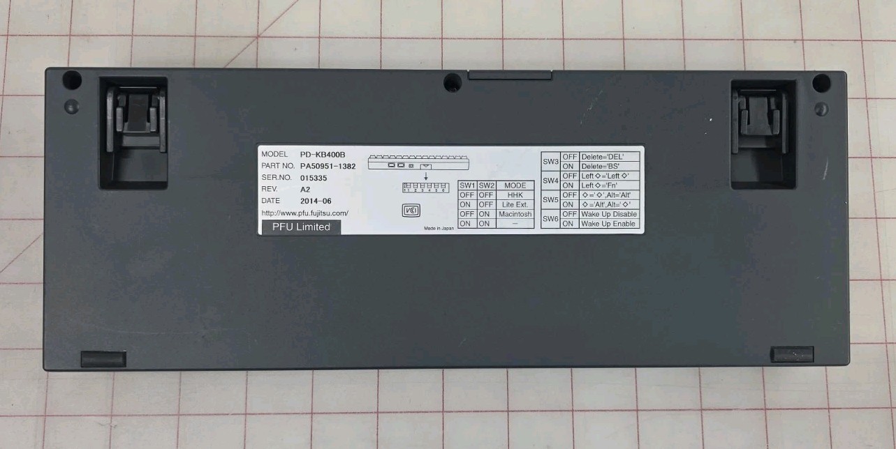 HHKB Professional 2 PD-KB400B Wired keyboard English Black SN:015335 Japan Made