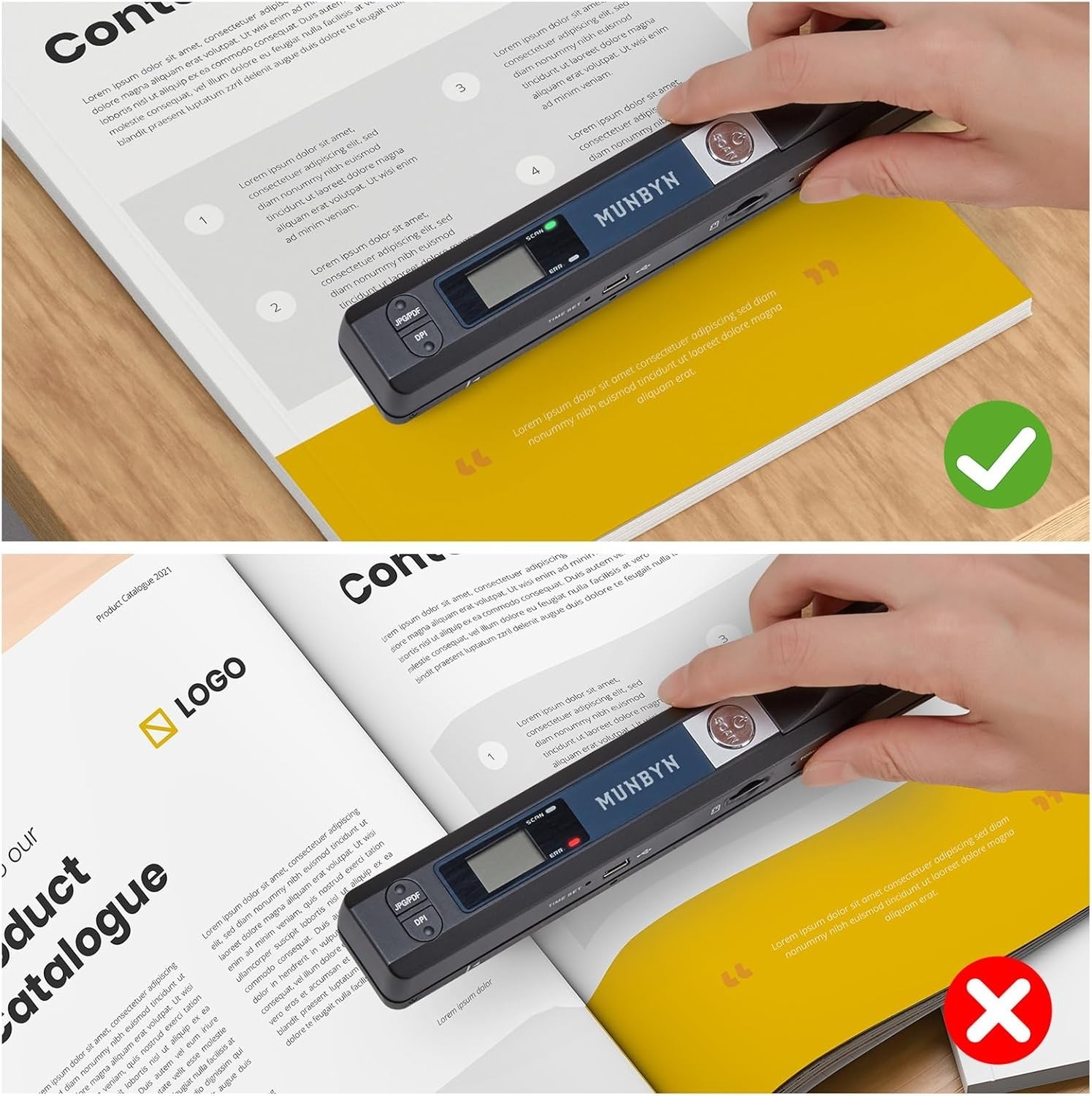 Effortless Scanning: 900 DPI Portable Scanner for Photos & Documents, Black