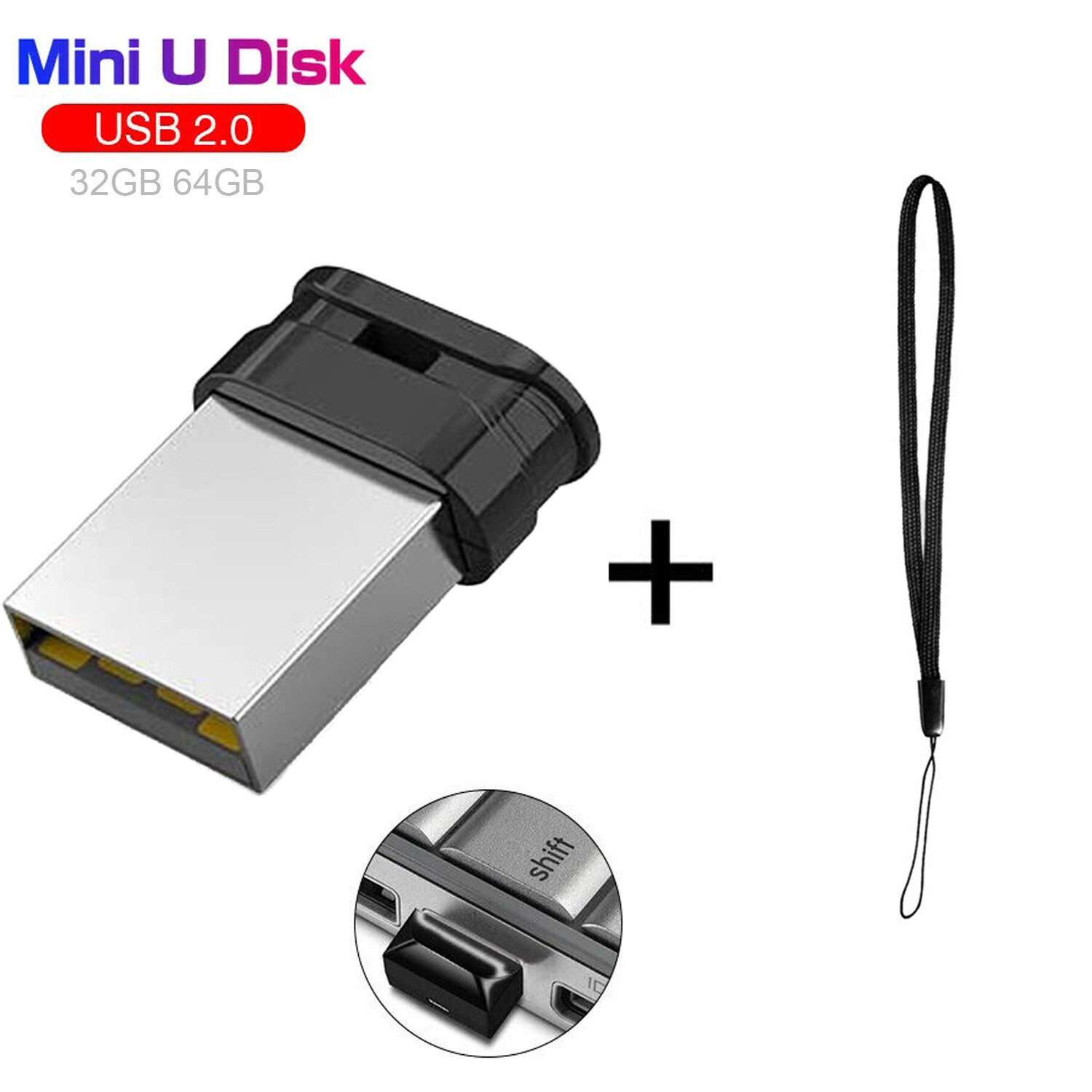 Super Slim mini USB Flash Drive Pen 32gb 64gb Lot Memory Sticks USB 2.0 Drives