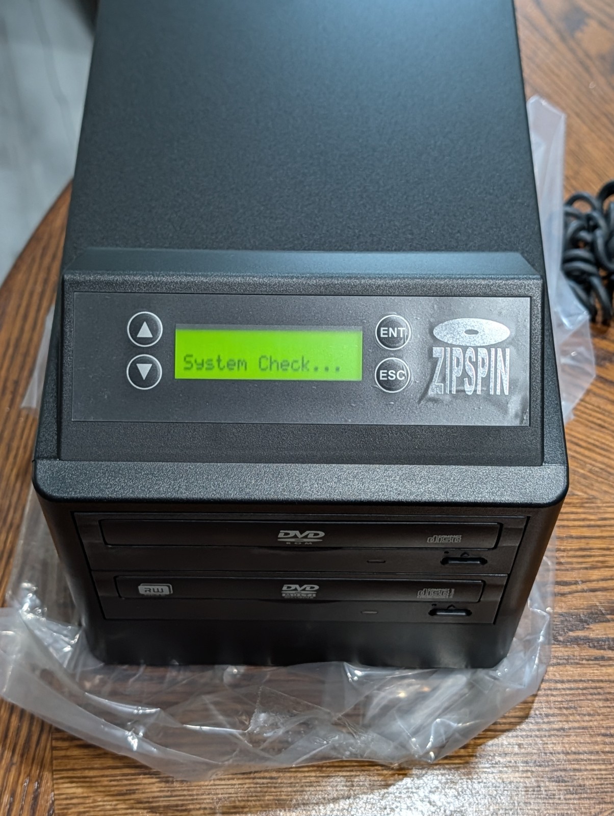 ZipSpin CD DVD Duplicator Disc Copier Tower 1-to-1 Burner Standalone Copier
