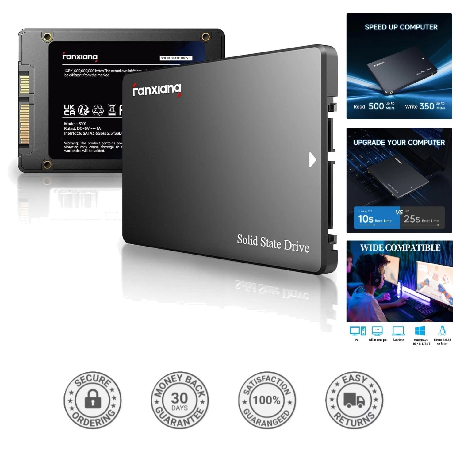 Upgrade Your Laptop with S101 128GB SSD – 550MB/s for Instant Performance
