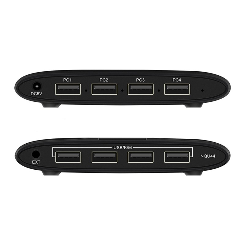 4 in 4 Out USB Sharing Switcher for Keyboard Mouse Printer with Indicator Lights