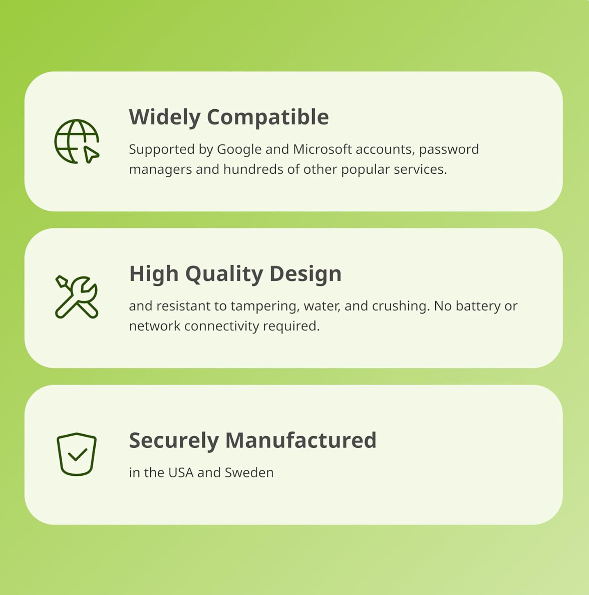 5 NFC Security Key – Password Protection Secure 2FA – 2 Factor Authorization