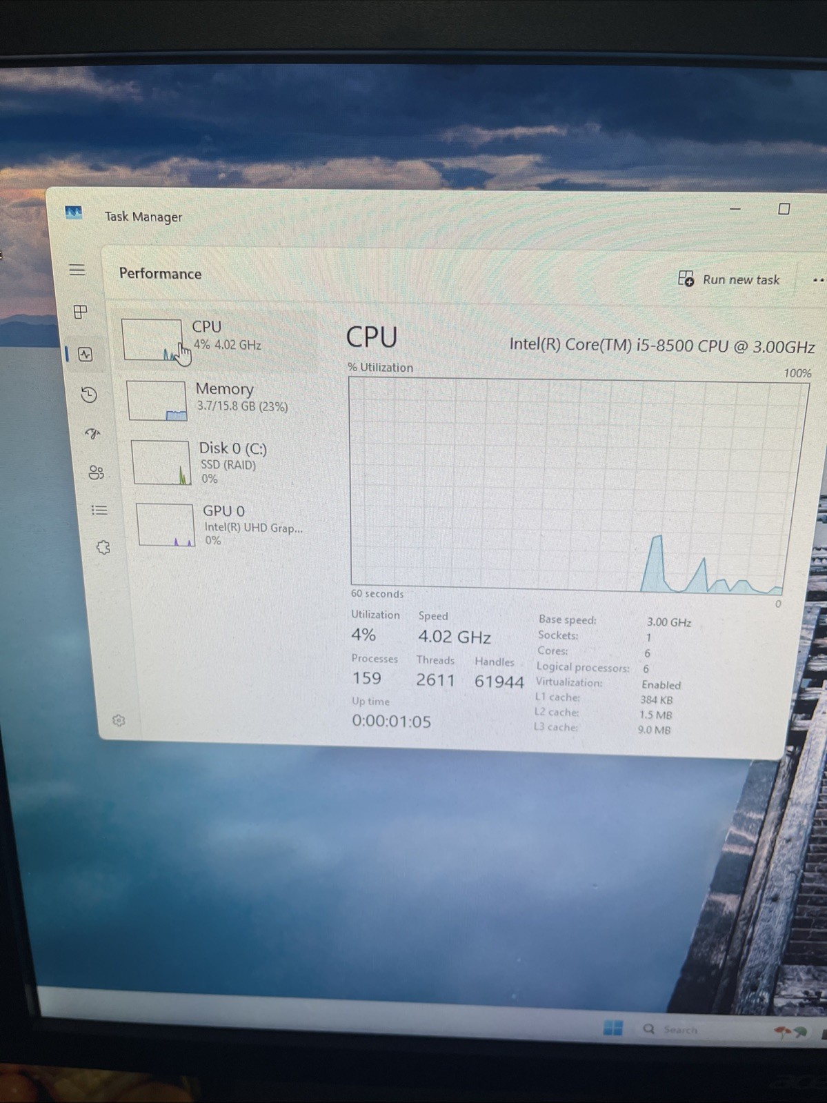 Dell Optiplex 3060(240GB SSD, Intel Core i5-8500, 3.00GHz, 16GB RAM) Desktop