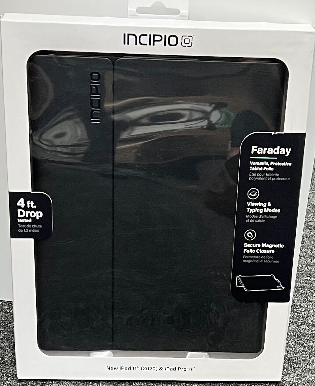 Incipio Faraday Case for iPad 11″ 2020 & iPad Pro 11″ – Black