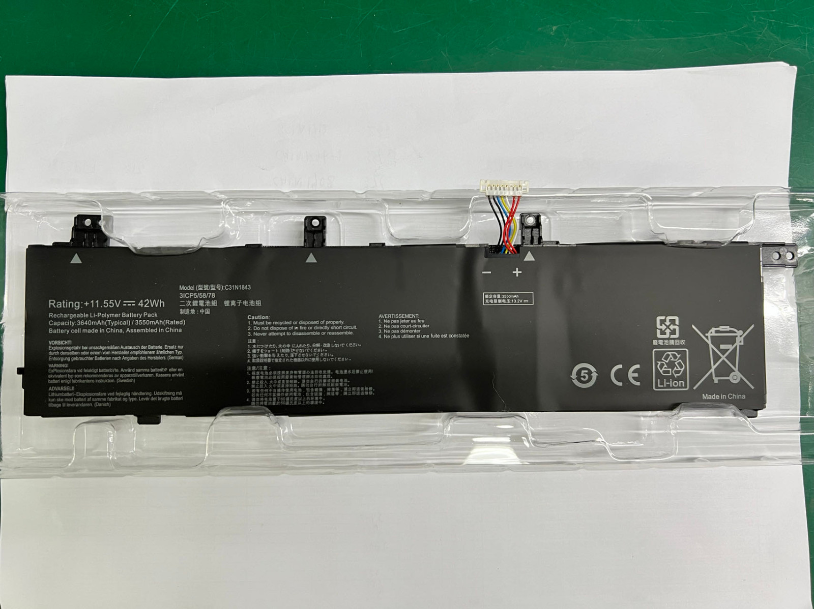 C31N1843 Battery 42Wh For ASUS VivoBook S14 S432FA S432FL S15 S532 S532FA 11.55V