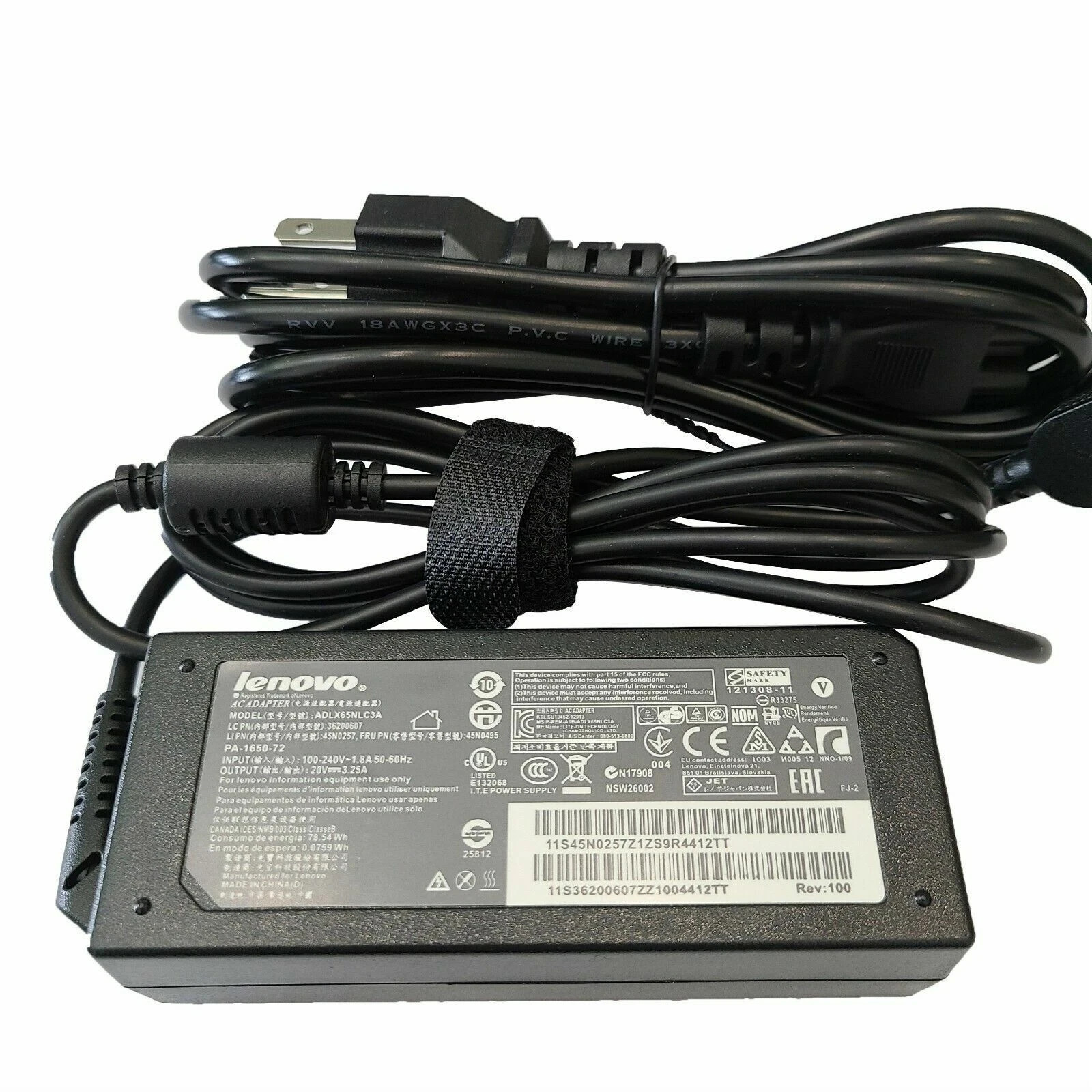 OEM 65W ThinkPad Power Adapter For Lenovo Laptop Charger Slim USB Tip 20V 3.25A