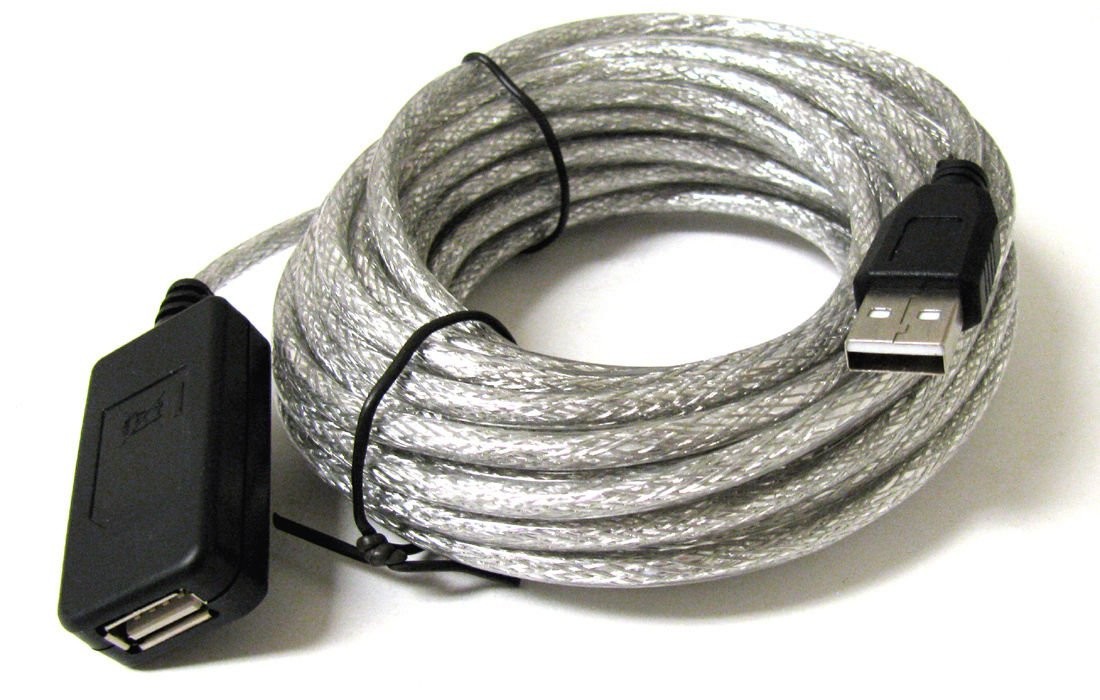 25ft 8M USB 2.0 A Male to Female Active Extension/Repeater Cable Kinect PS3 NEW