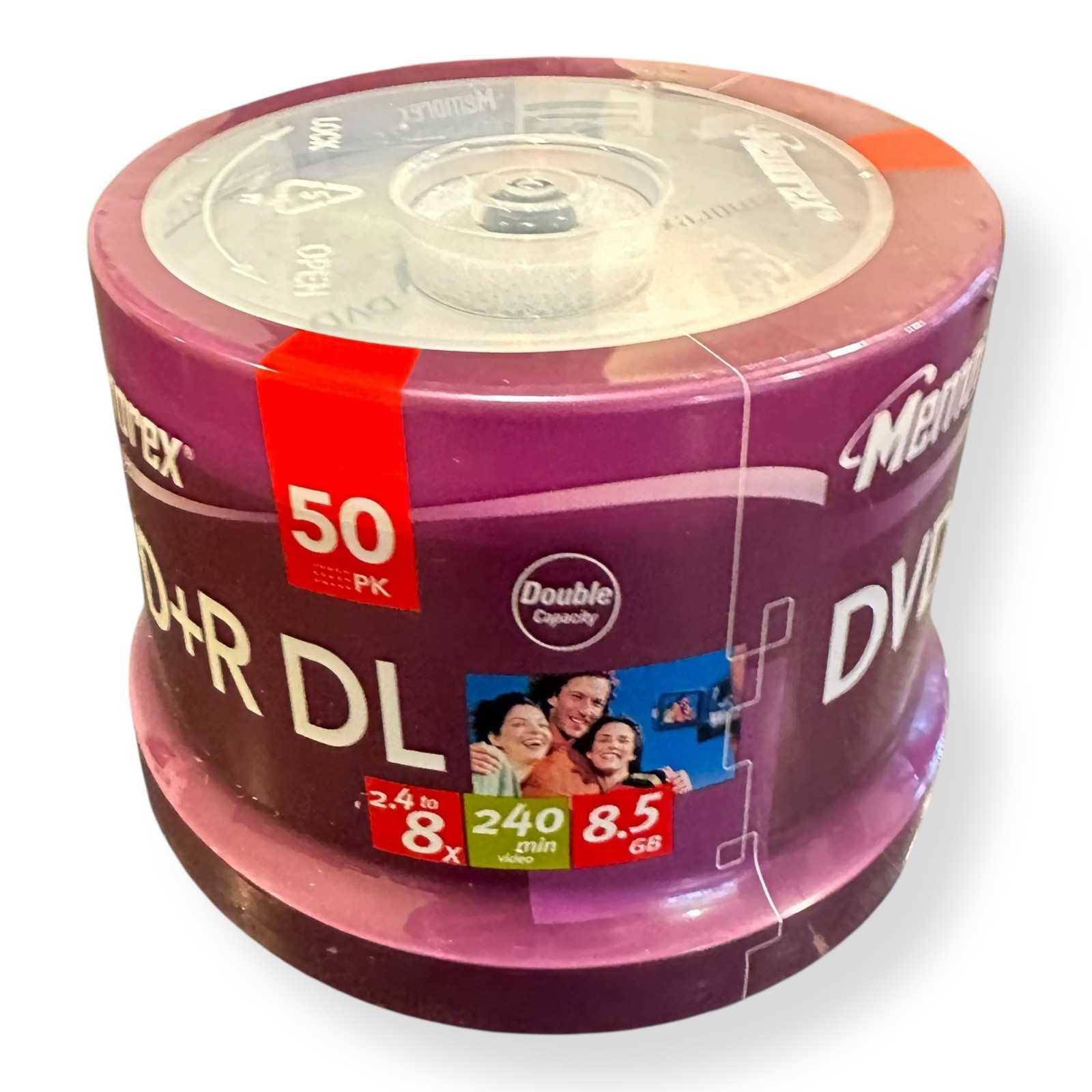 Memorex Dual Layer DVD+R DL 50-Pack 8X, 8.5GB, 240 Minutes Double Capacity NEW