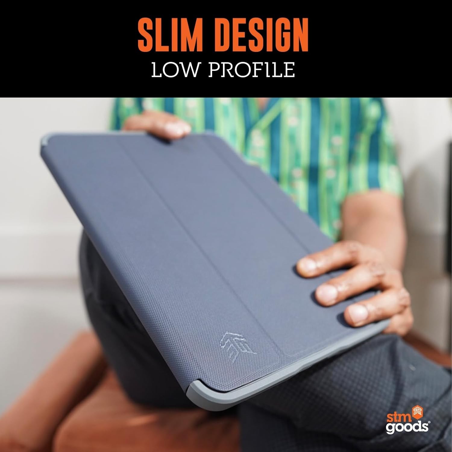 STM Dux Plus Folio Case for iPad 10th Gen 2022 Lightweight Blk STM-222-388KX-01