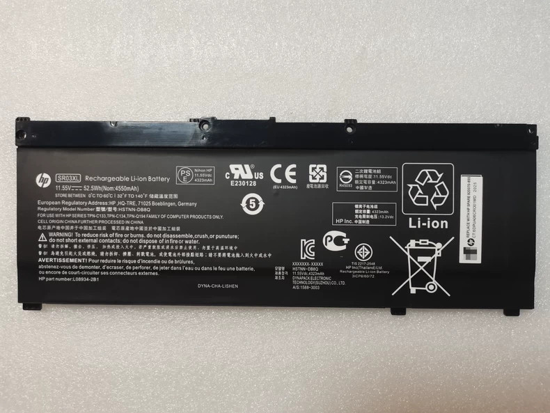 Genuine 52.5Wh SR03XL L08855-855 Battery For HP Pavilion 15-cx000 15-cx0xxx