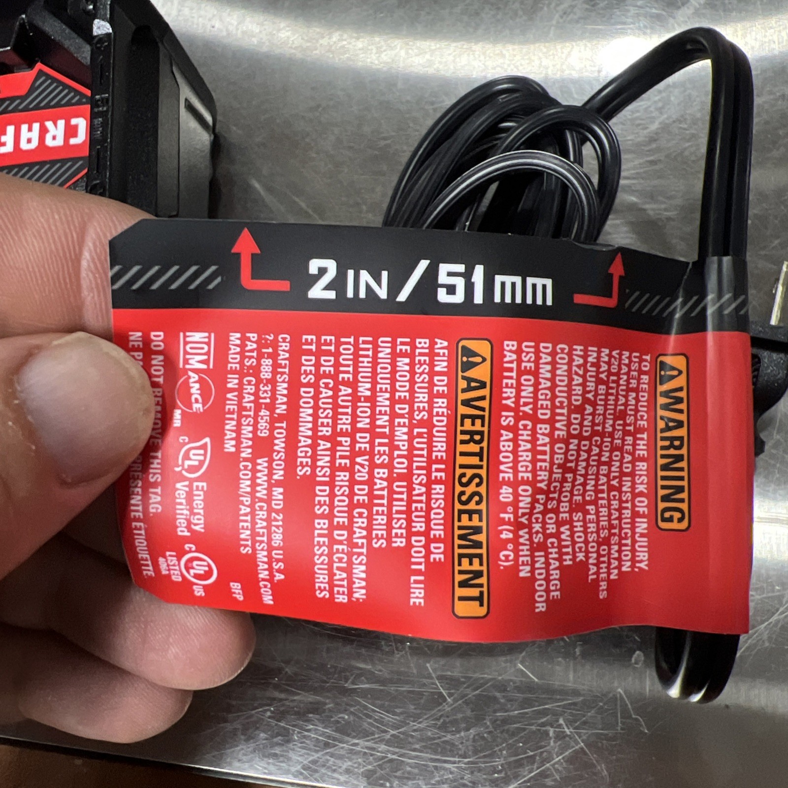 GENUINE Craftsman 20V Battery Charger Lithium-Ion CMCB101 **NEW**