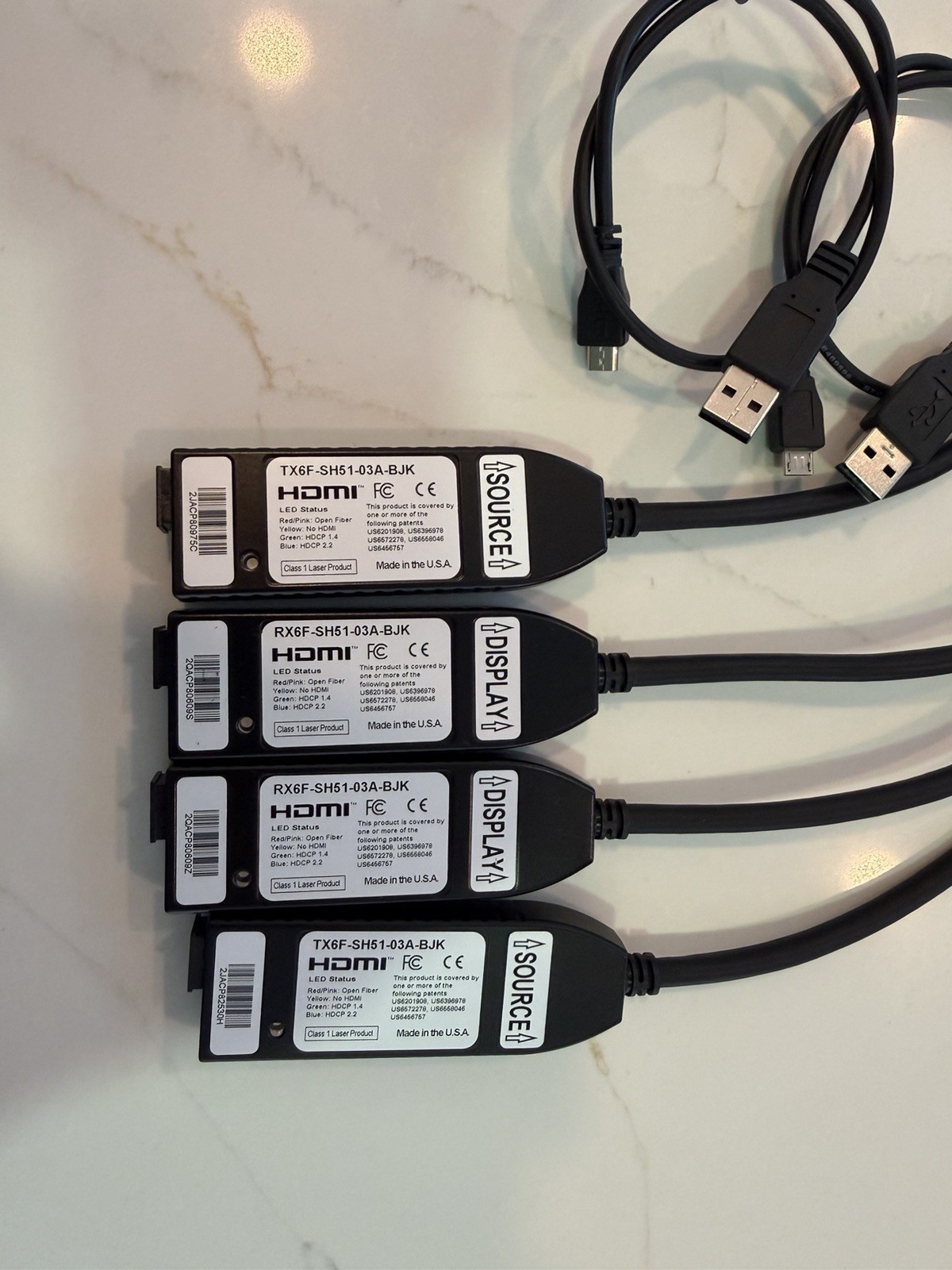 inneos Real4K Optical HDMI Adapter Cable 3 ft Black TX6F-SH51-03A-BJK