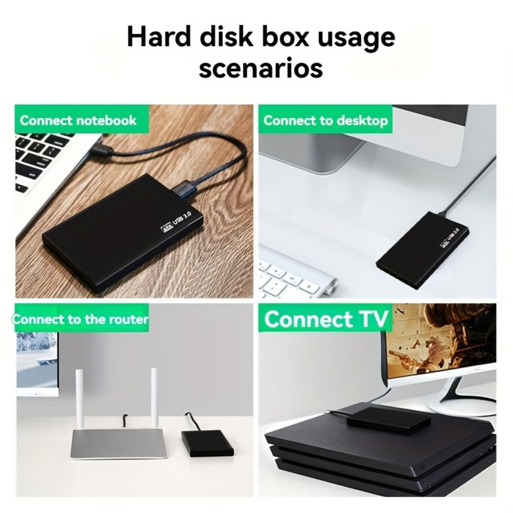 2TB External Hard Drive Portable HDD USB 3.0 Slim Storage PC Mac Laptop Phone