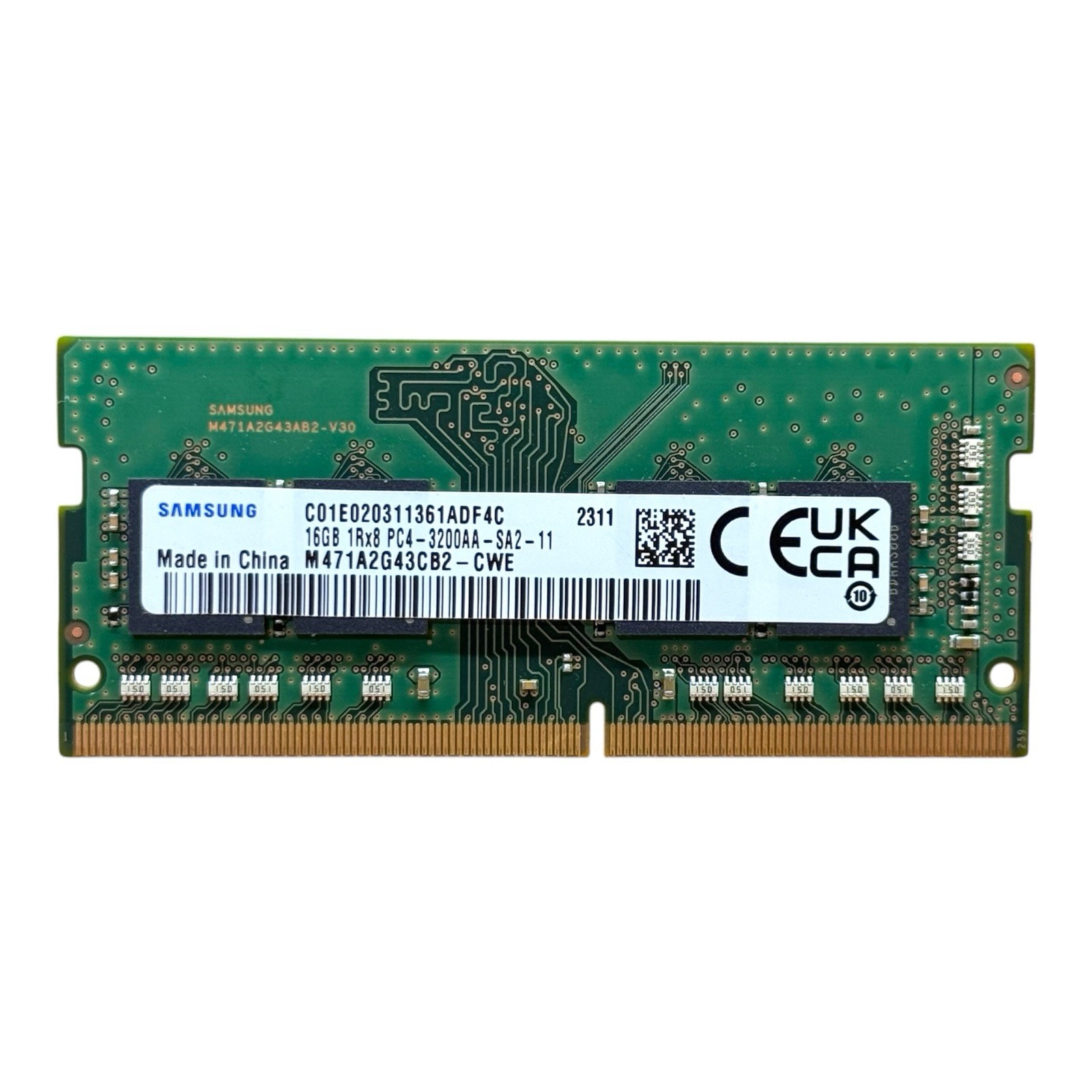 Samsung 16GB PC4-3200AA DDR4 3200MHz RAM SODIMM 1Rx8 – M471A2G43CB2-CWE