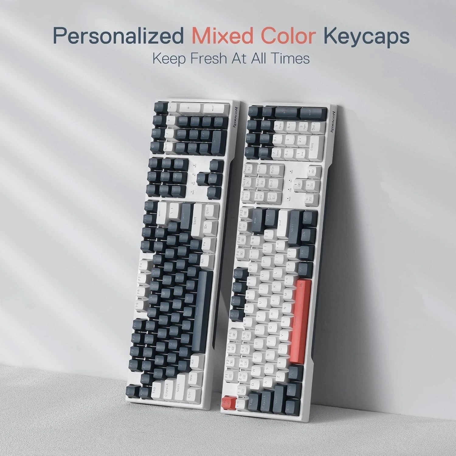 Full Size 108 Keys Mechanical Keyboard with 2 Sets Keycaps