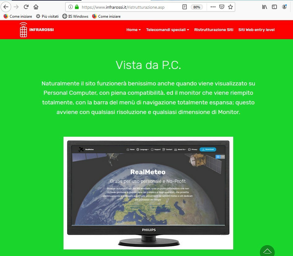 Preventivo per Sito web mobile ( Responsive ) per aziende, artigiani, privati