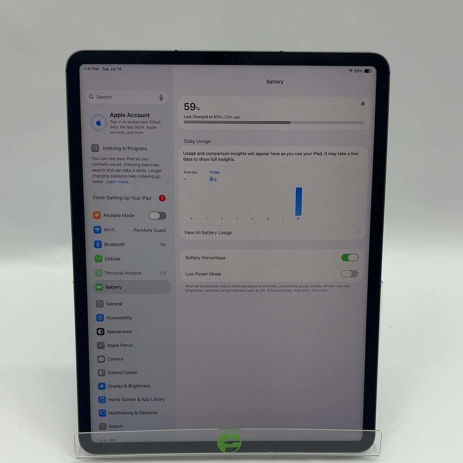 WiFi Only Apple iPad Pro 12.9″ 5th Gen 2TB Space Gray MHP43LL/A