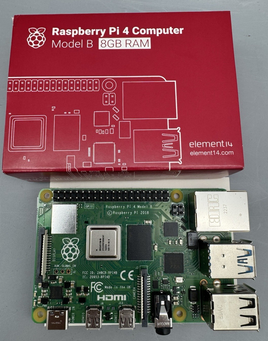 Raspberry Pi 4 Model B 8GB RAM Single Board Computer New Genuine In Box
