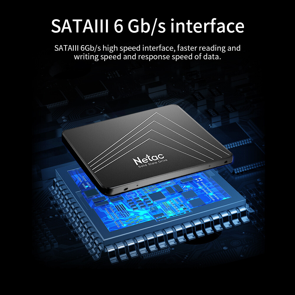 Netac 120GB 240GB 500GB SSD 2.5″ SATA III Internal Solid State Drive 500MB/s lot