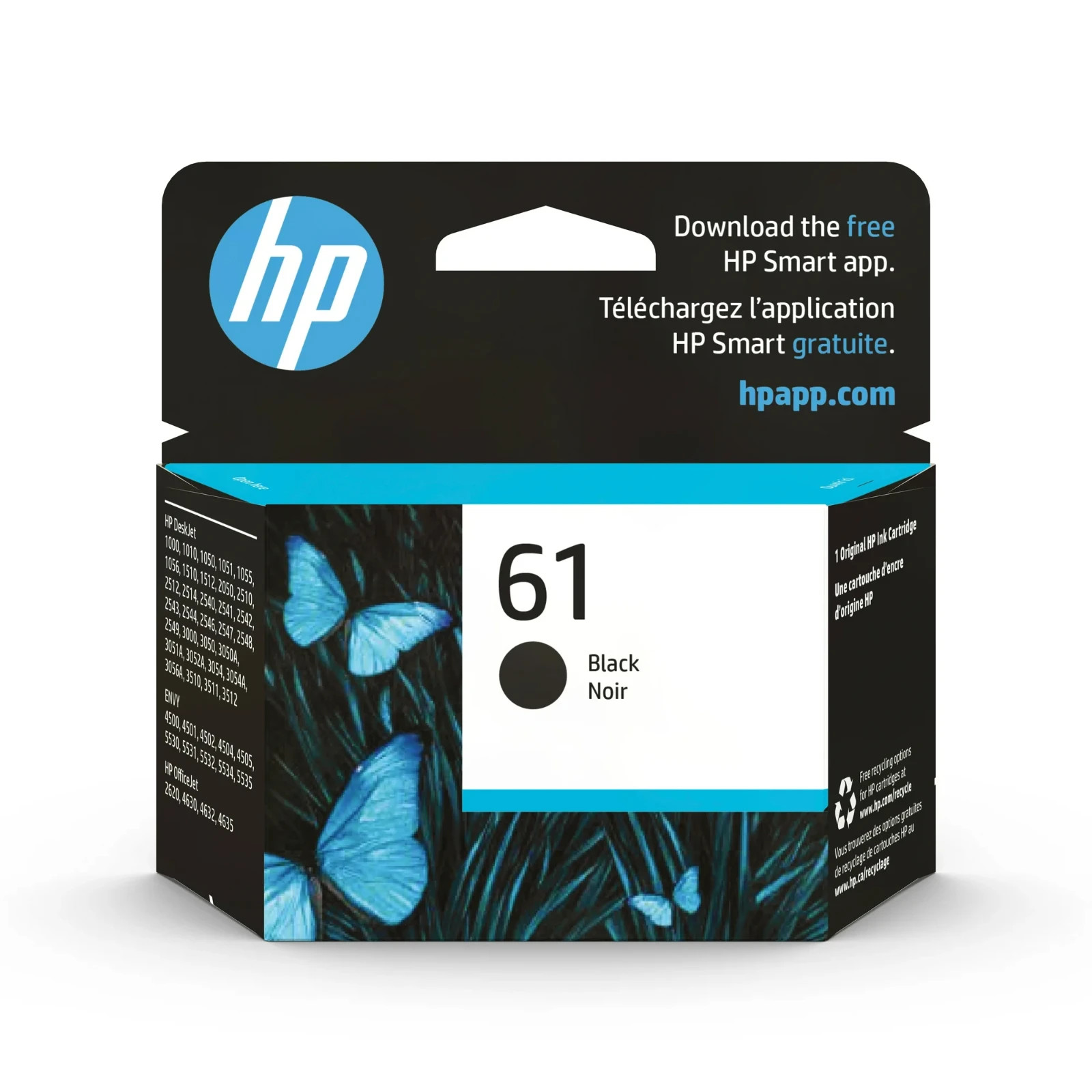 HP 61 Black Ink Cartridge CH561WN, Exp. 1/27, 3/27 Pick Your Exp. Date