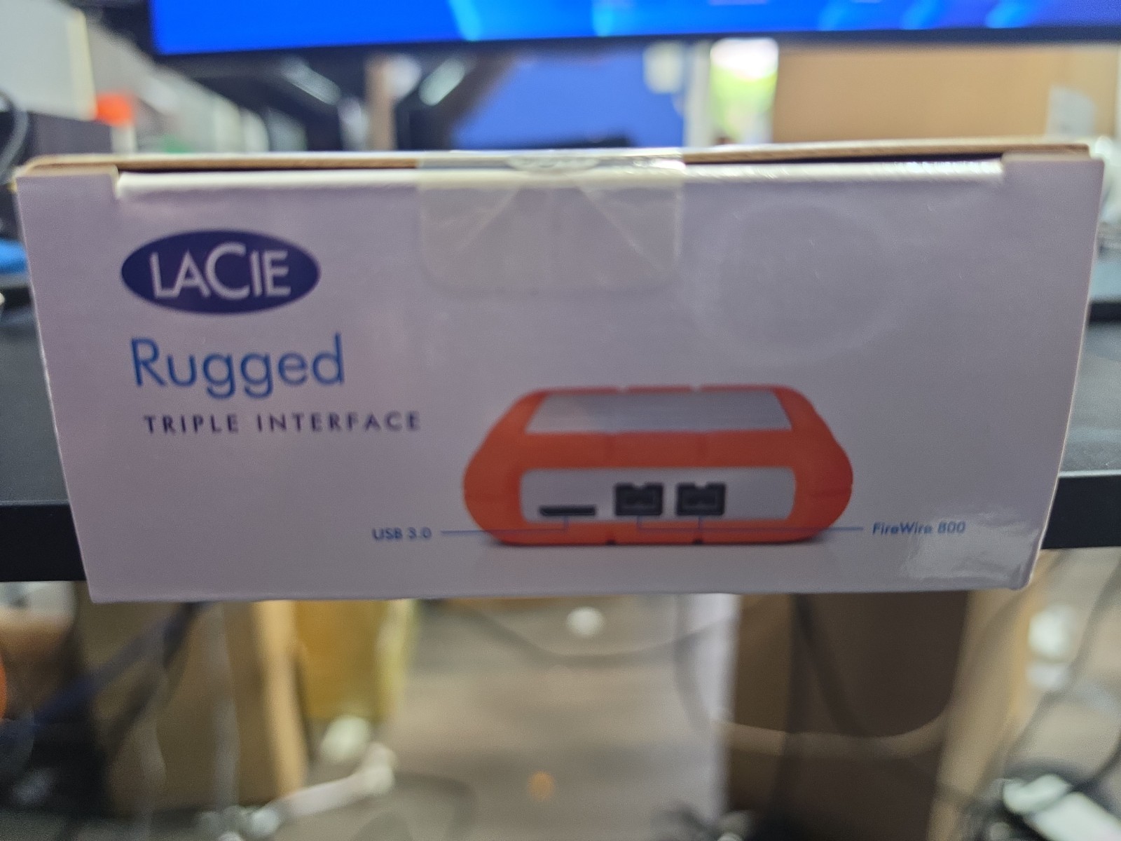 New & Sealed Lacie Rugged Triple 1Tb Drive USB & Firewire