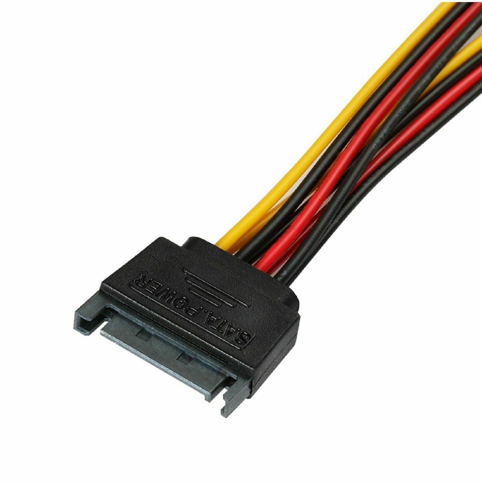 SATA Power 15-pin Y-Splitter Cable Adapter Male to Female for HDD Hard Drive USA