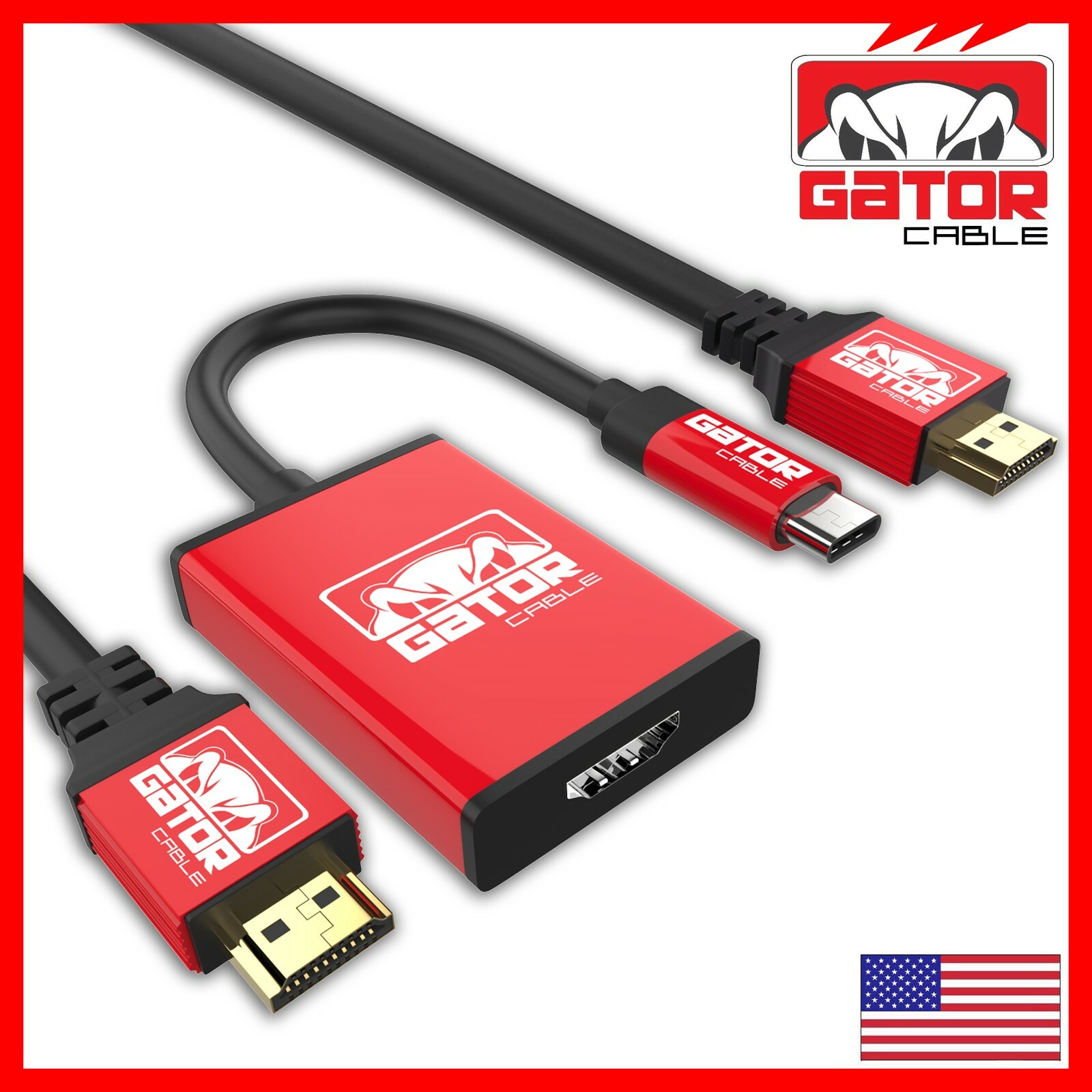USB-C Type-C to HDMI HDTV Cable Adapter 4K Audio Video AV 60Hz 18Gbps Mac PC 3FT