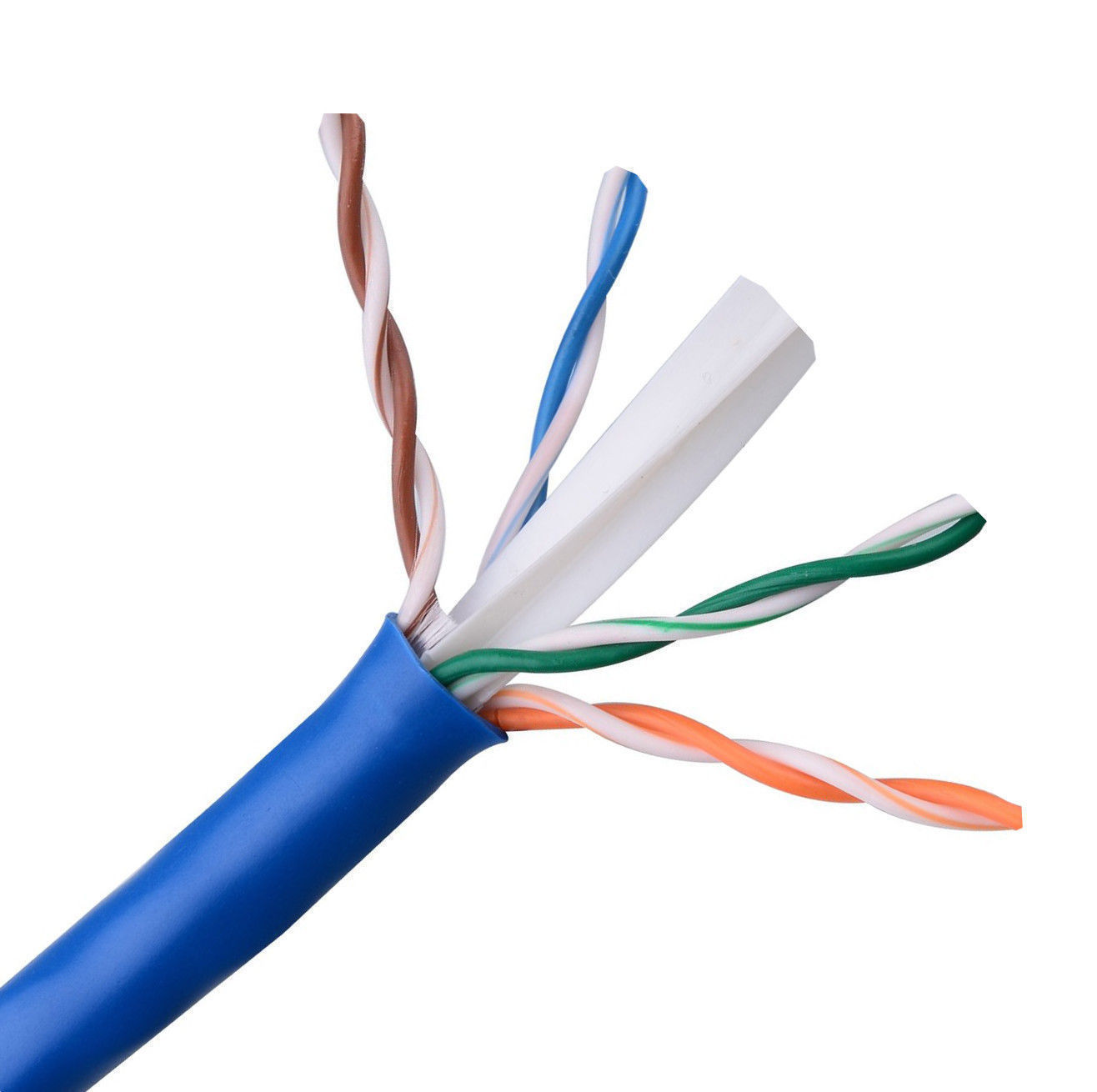 Lot of 3 – CAT6E Ethernet 550MHz CMR Cable Blue 1000FT – 23AWG COPPER