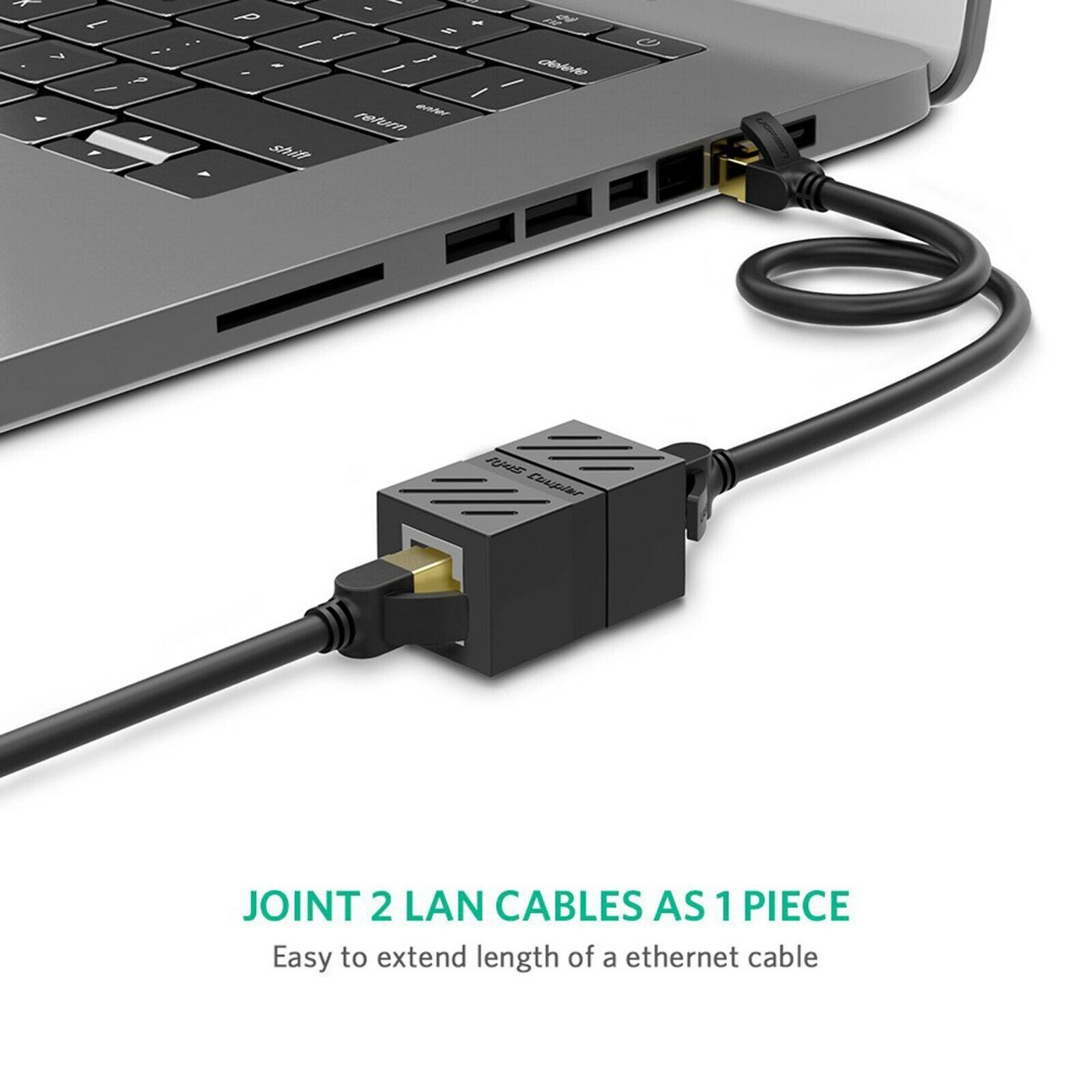 1-5PACK RJ45 Inline Coupler Cat6/Cat5e Ethernet Network Cable Extender Connector