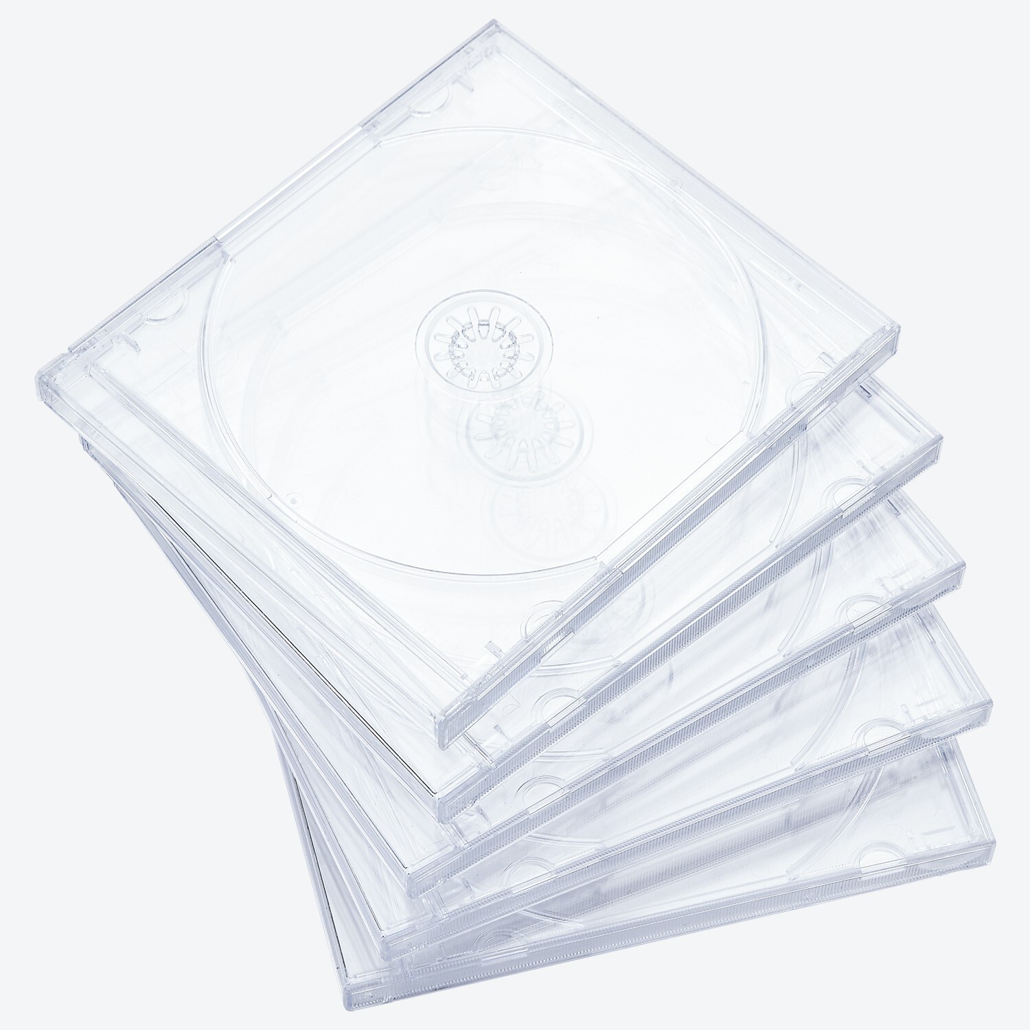 25 pcs 10.4 mm Standard Single Clear CD Jewel Case Assembled Clear Tray