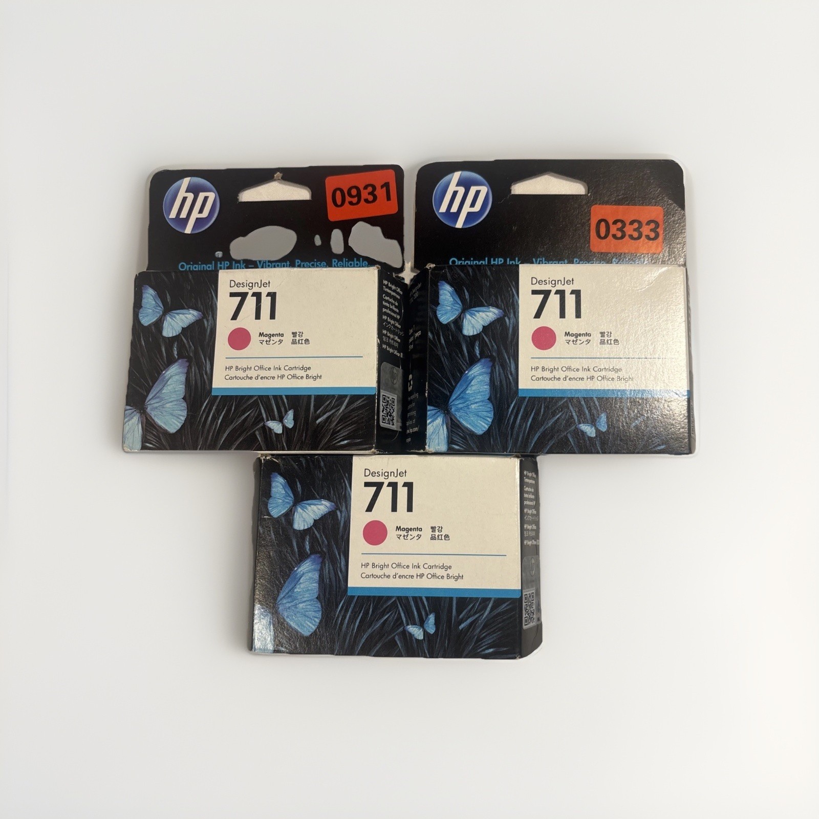 HP 711 Magenta DesignJet Ink Cartridge, CZ131A 10-26,01-27 Exp