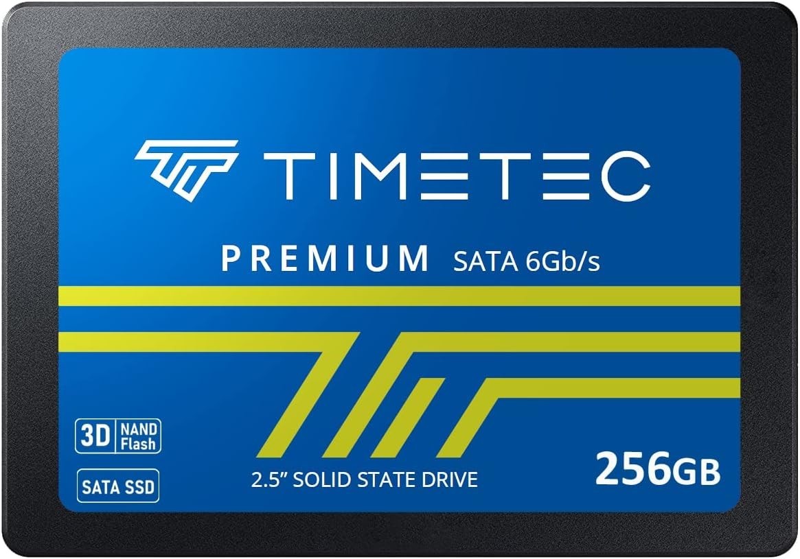 Ultra-Reliable 256GB 3D NAND SSD – 550MB/s Read Speed, 3- Included