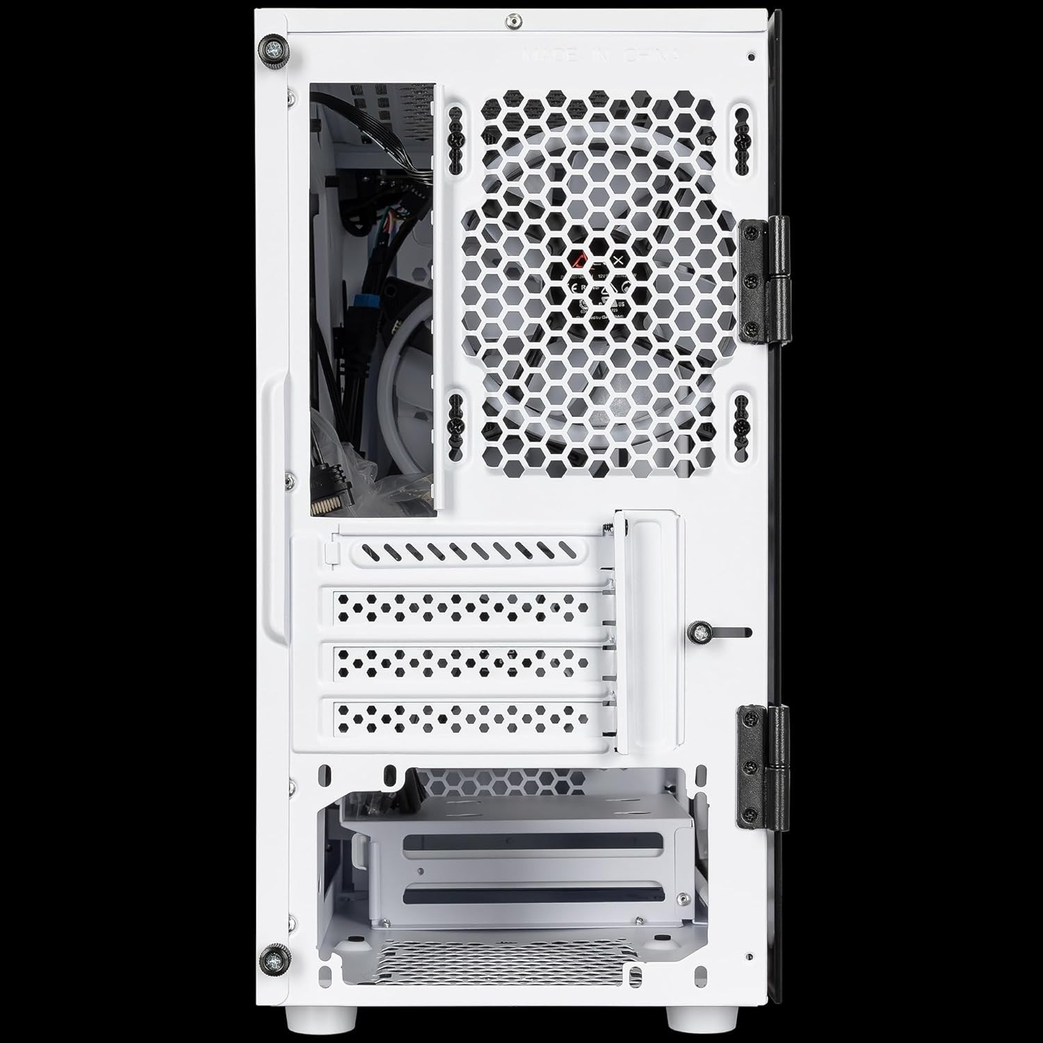 CLX Sphynx Micro Tower White, Tempered Glass, Full Size Window, no PSU, MATX