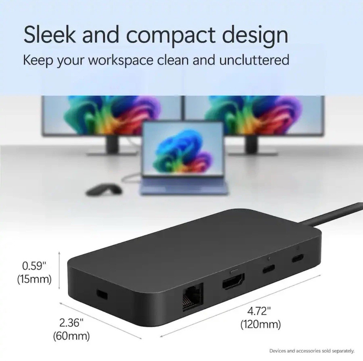 Microsoft Surface USB4 Docking Station for Business Black EP2-19863 Model 2096