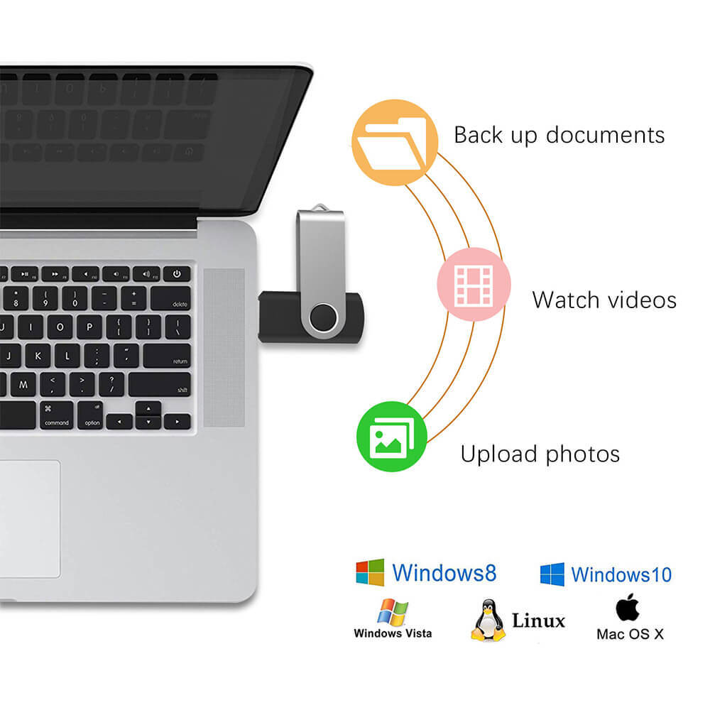 Kootion USB 3.0 1/5/10PCS 16GB 32GB Metal Swivel Style USB Flash Drive Wholesale