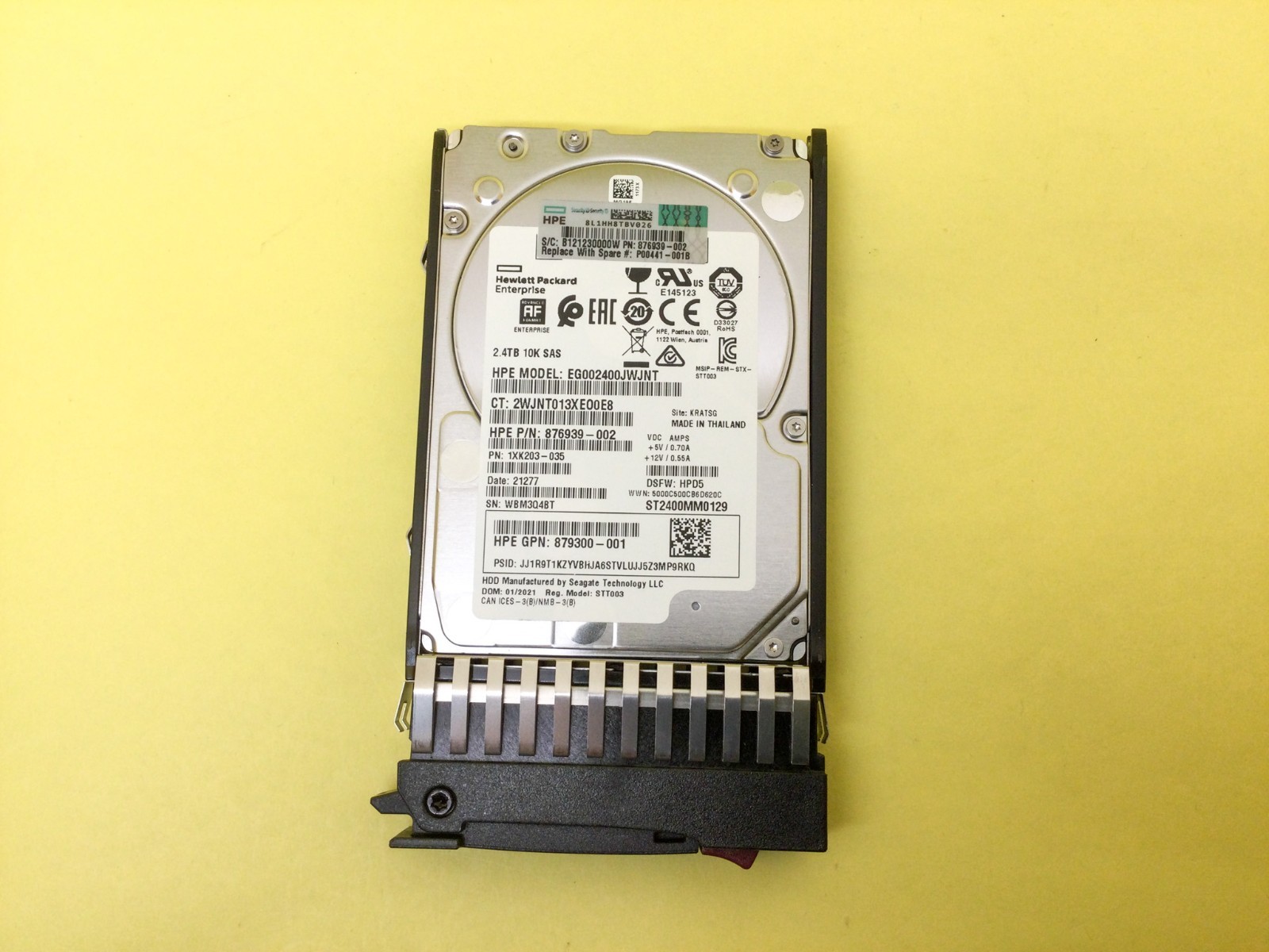 Q2R41A HPE MSA 2.4TB 12G SAS 10K SFF 2.5IN ENT 512E HDD w/Blank Tray