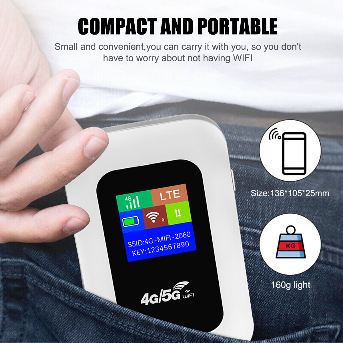 US Wireless Unlocked 4G LTE Mobile Broadband Wifi Routers Portable Modem Hotspot