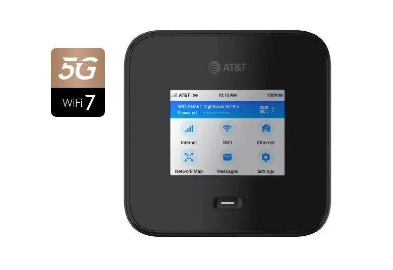 [Unlocked] Netgear Nighthawk M7 Pro BUNDLE – Neutral Black – 5G Mobile Hotspot